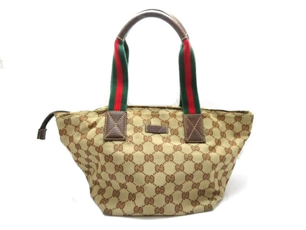 Gucci handbag Gucci Guccissima canvas leather Beige Cream